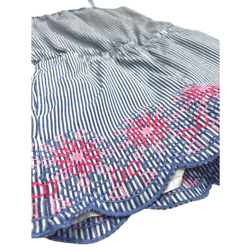 Vineyard Vines Girls Embroidered Seersucker Romper - Picture 3 of 4